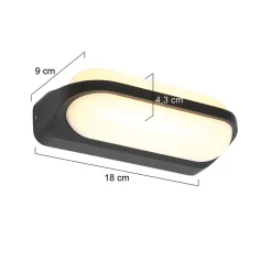 Straluma Aluminium buitenlamp zwart inclusief LED><noscript><img width=