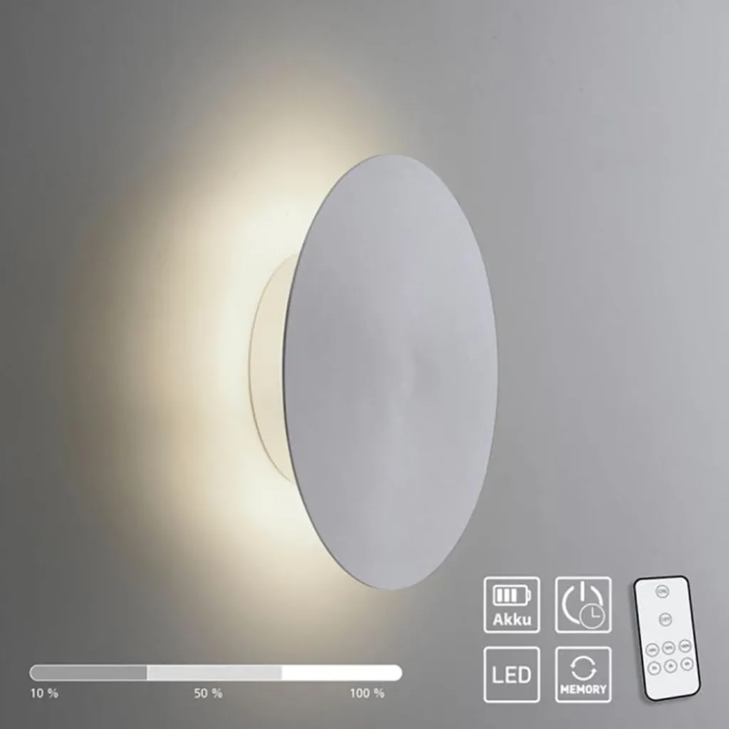 Straluma Aluminium LED wandlamp op accu 3-standen dimbaar> Wandlampen|LED Wandlampen