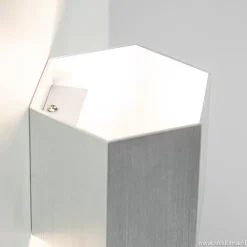 Straluma Aluminium wandlamp 6-hoek up+down><noscript><img width=