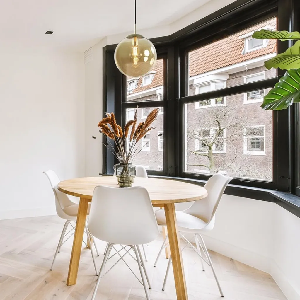 Straluma Amber glazen hanglamp 30 cm met messing en zwart> Woonkamerlampen|Slaapkamerlampen