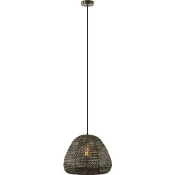 Straluma Antiek bronzen hanglamp Finou Light and Living> Eettafellampen|Light and Living