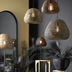 Straluma Antiek bronzen hanglamp Finou Light and Living></noscript> Eettafellampen|Light and Living