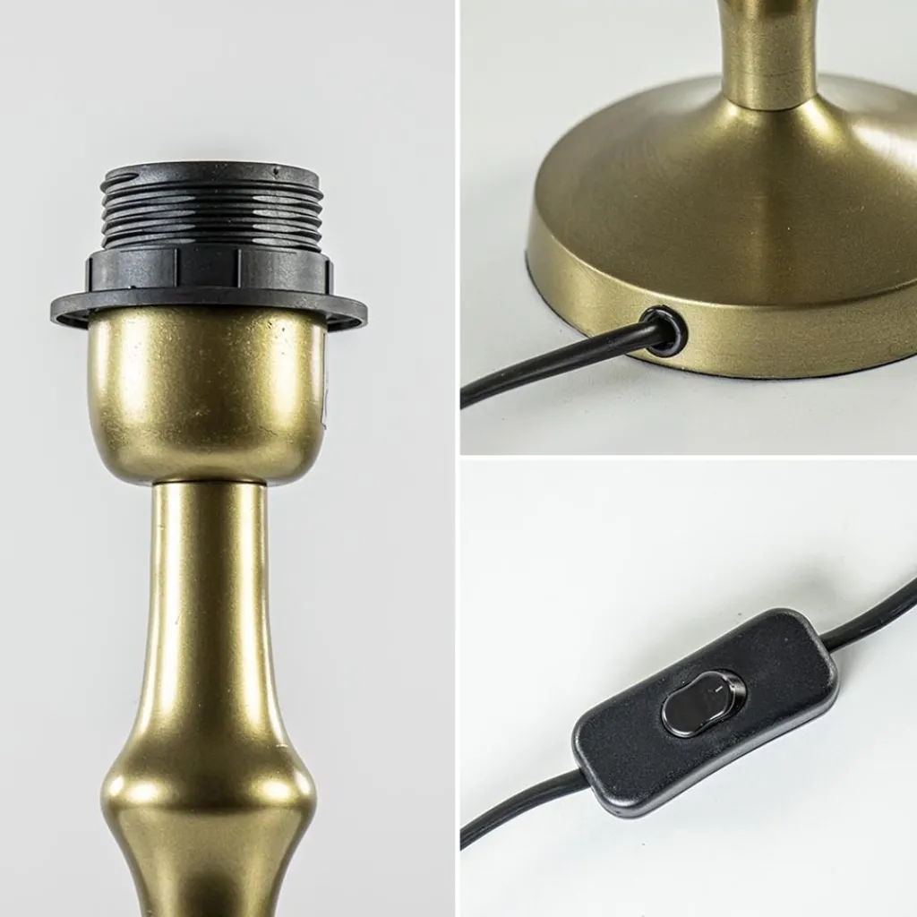 Straluma Antiek bronzen lampvoet Semut exclusief kap> Tafellampen|Lampenvoeten