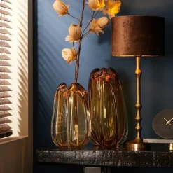 Straluma Antiek bronzen lampvoet Semut exclusief kap><noscript><img width=