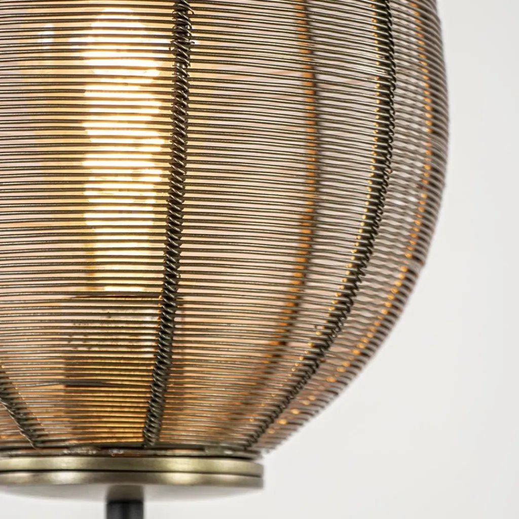 Straluma Antiek bronzen tafellamp Yaelle Light and Living> Draadlampen|Light and Living