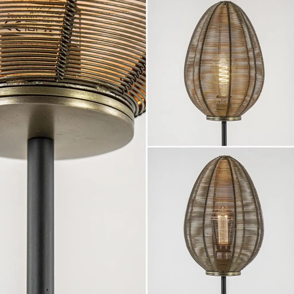 Straluma Antiek bronzen tafellamp Yaelle Light and Living> Draadlampen|Light and Living