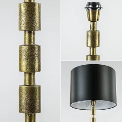 Straluma Antiek bronzen vloerlamp Malinda exclusief kap></noscript> Lampenvoeten|Light and Living