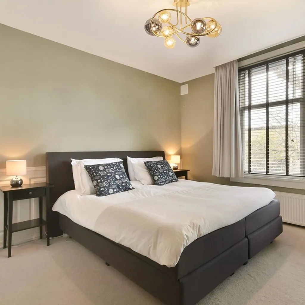 Straluma Art Deco plafondlamp goud met smoke en amber glas> Plafondlampen|Woonkamerlampen