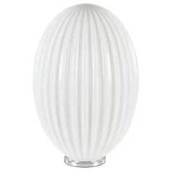 Straluma Art Deco tafellamp chroom met opaal glazen kap> Tafellampen|Moderne Verlichting