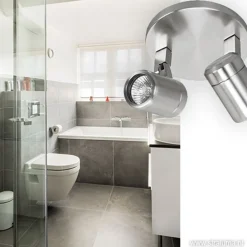 Straluma Badkamerlamp Rain 2 lichts nikkel IP44><noscript><img width=
