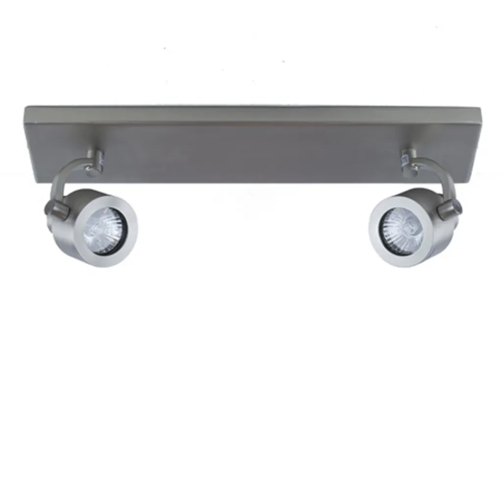 Straluma Balkspot 2-lichts nikkel mat gu10> Opbouwspots|Woonkamerlampen