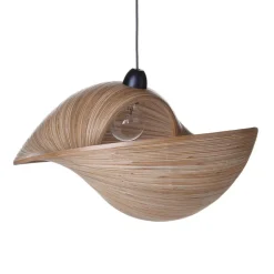 Straluma Bamboe hanglamp schelp 50 cm> Keukenverlichting|Eetkamerverlichting