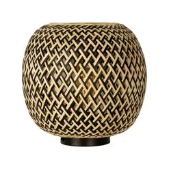 Straluma Bamboe tafellamp naturel met zwart> Woonkamerlampen|Slaapkamerlampen