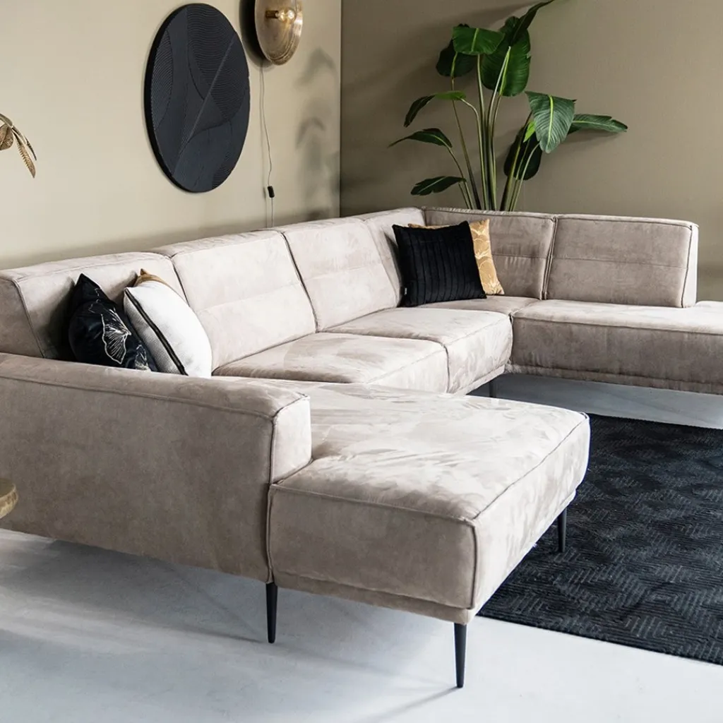 Straluma Bank Sef U-opstelling taupe> Banken