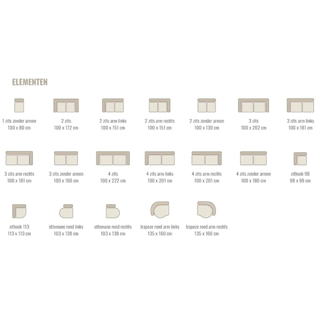 Straluma Bank Soof organisch gebroken wit> Banken