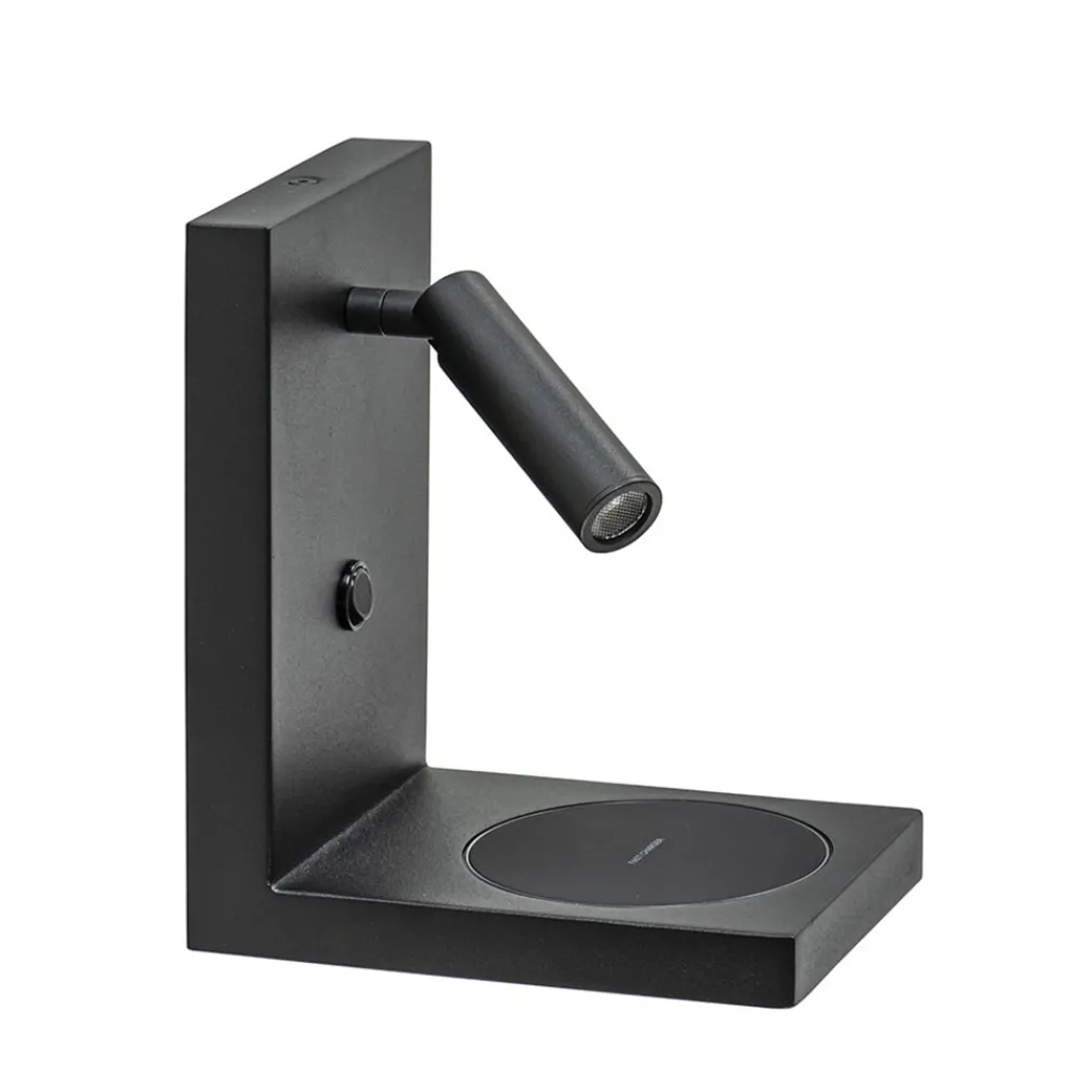 Straluma Bedlamp leesspot zwart incl. fast charger> Wandlampen|Bedlampjes