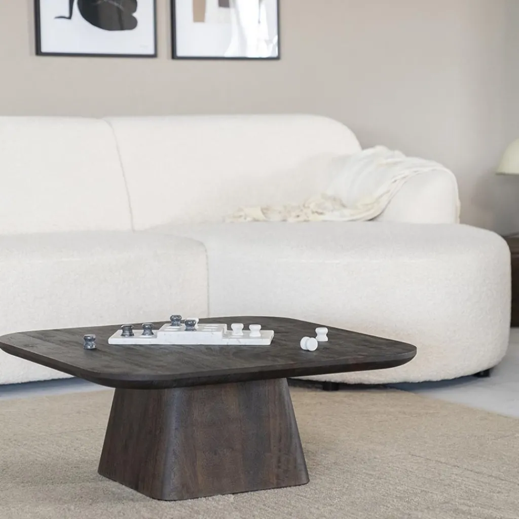 Straluma Bijzettafel Aron bruin 80x80 cm> Bijzettafels|Salontafels