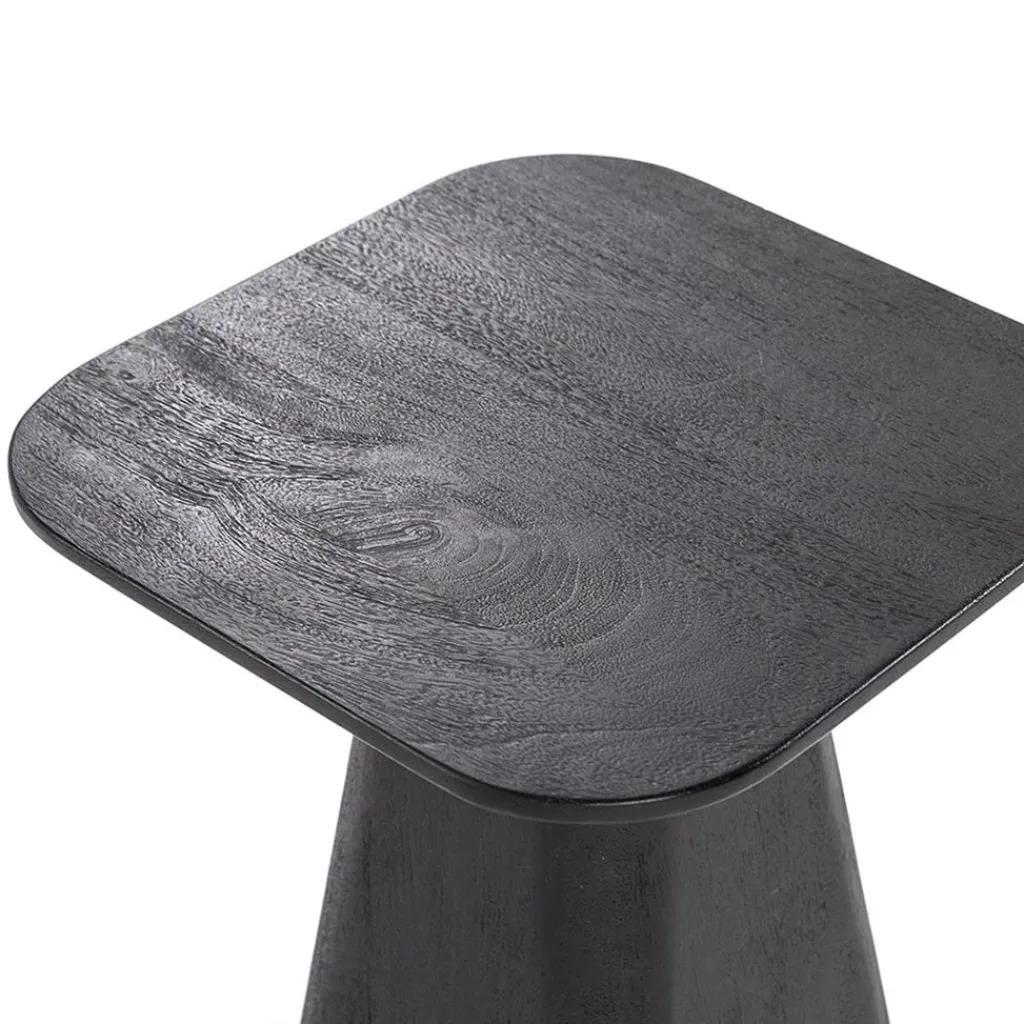 Straluma Bijzettafel Aron zwart 40x40 cm> Bijzettafels