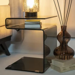 Straluma Bijzettafel bruin 48x42x38 cm></noscript> Bijzettafels