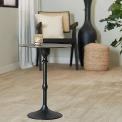 Straluma Bijzettafel Janna mat zwart L&L></noscript> Light and Living|Bijzettafels