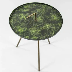 Straluma Bijzettafel Saphire groen met brons 39 cm> Bijzettafels