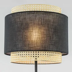 Straluma Boho vloerlamp mat zwart met webbing><noscript><img width=