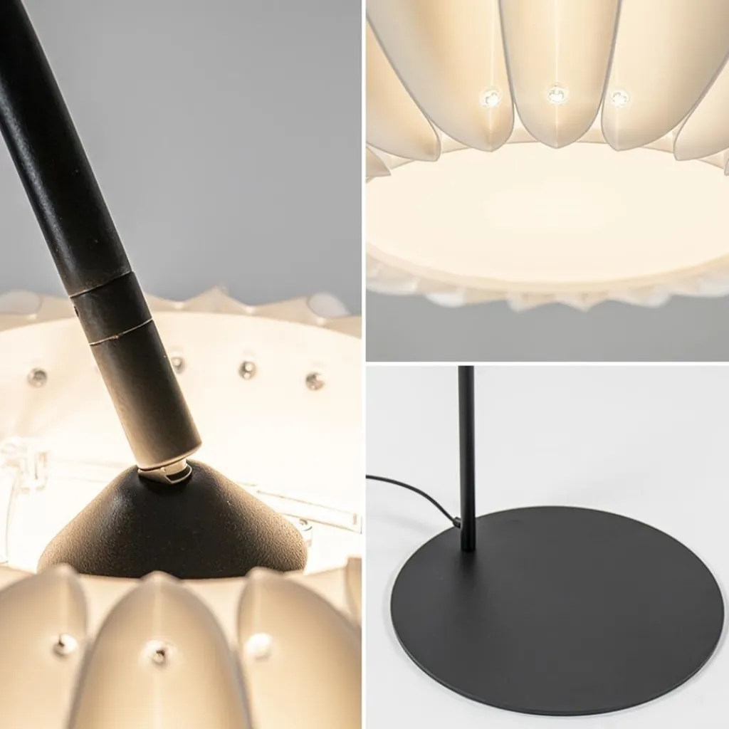 Straluma Booglamp Arena zwart/kap wit> Vloerlampen|Booglampen