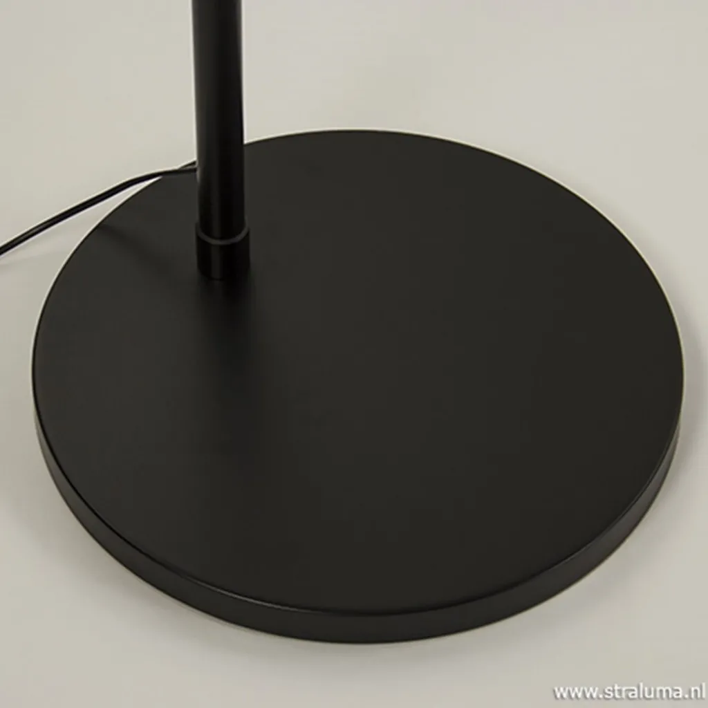 Straluma Boog-vloerlamp zwart exclusief kap> Booglampen|Woonkamerlampen