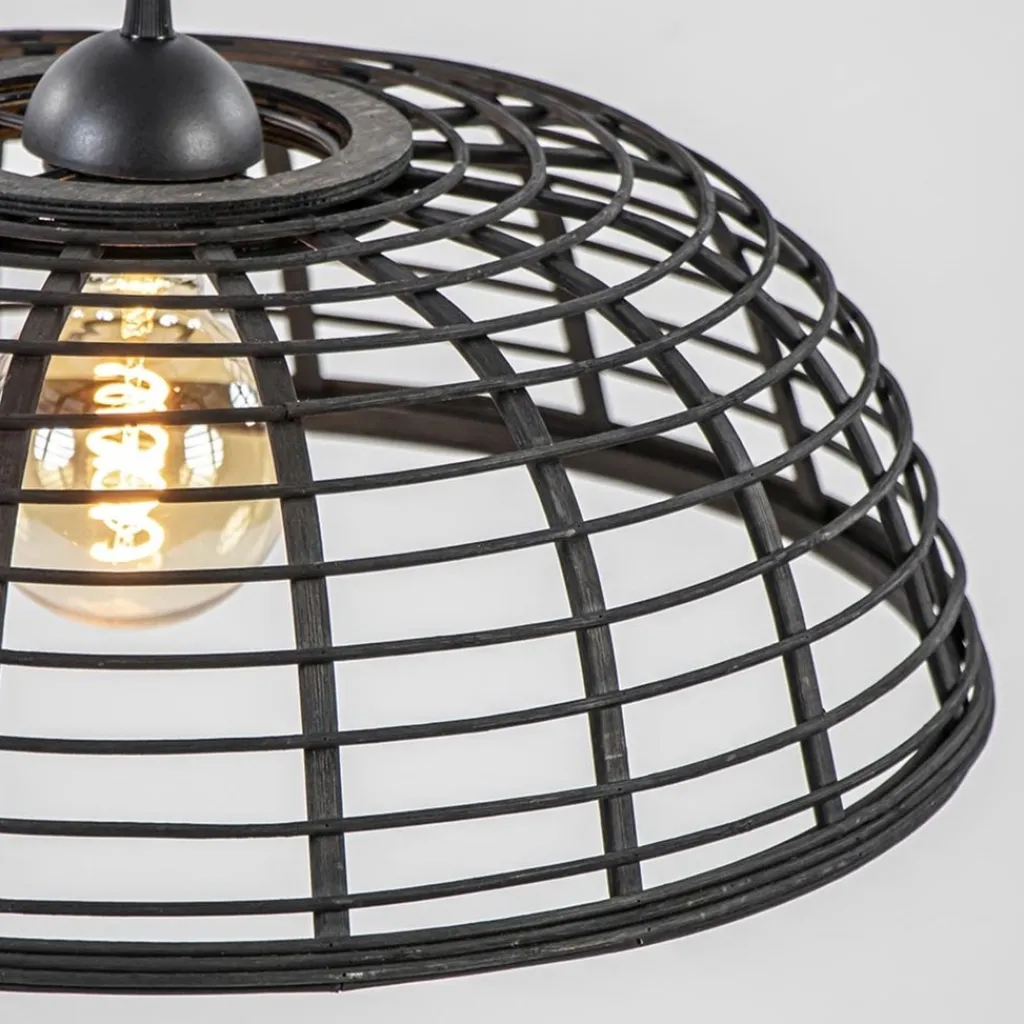 Straluma Botanisch landelijke hanglamp zwart> Eetkamerverlichting|Hanglampen