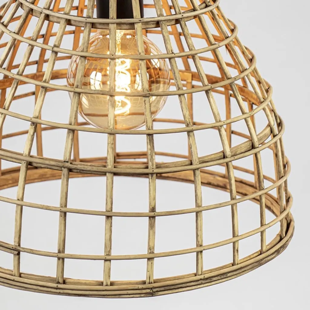 Straluma Botanische hanglamp Puerto rotan naturel> Light and Living|Keukenverlichting