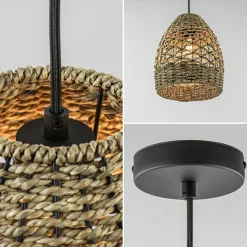 Straluma Botanische hanglamp touw 24 cm><noscript><img width=