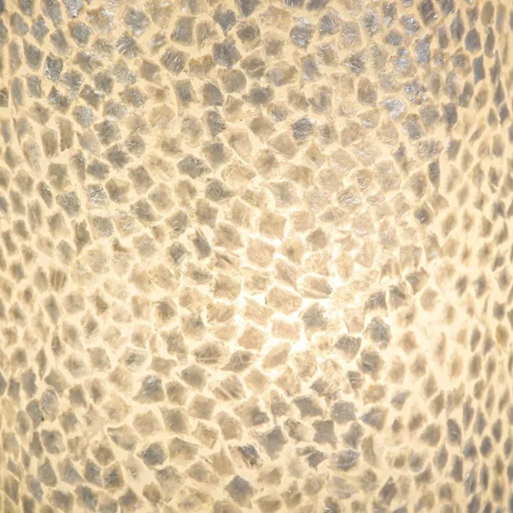 Straluma Botanische tafellamp cilinder met capiz schelpen wit> Tafellampen|Schelpenlampen