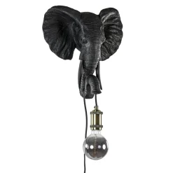 Straluma Botanische wandlamp Elephant mat zwart> Light and Living|Woonkamerlampen