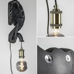 Straluma Botanische wandlamp Elephant mat zwart></noscript> Light and Living|Woonkamerlampen