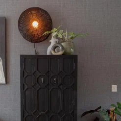 Straluma Botanische wandlamp Mataka donker bruin rotan L&L></noscript> Light and Living|Woonkamerlampen