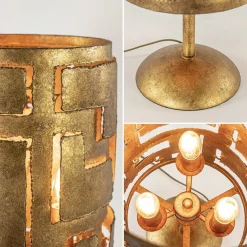 Straluma Brons metalen tafellamp inclusief dimmer><noscript><img width=