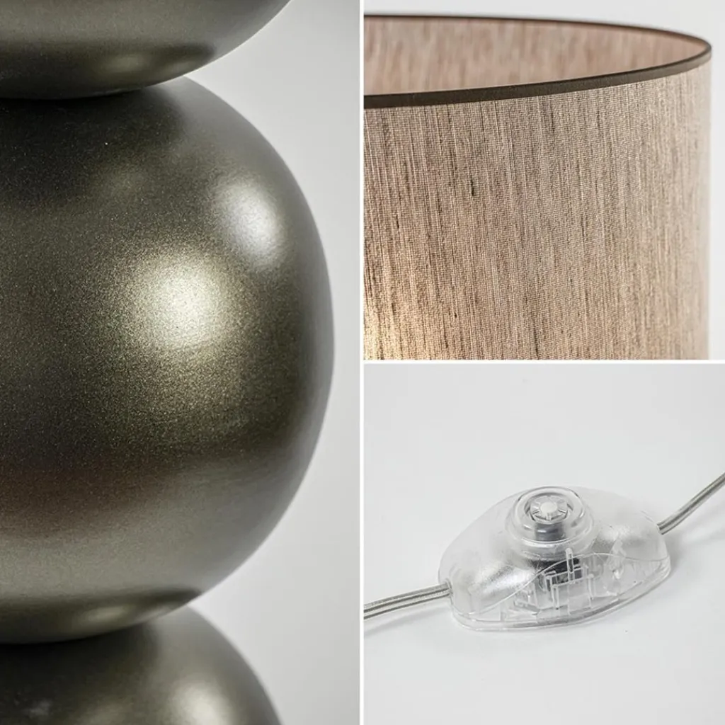 Straluma Brons/bruine vloerlamp inclusief ronde kap 50 cm> Vloerlampen|Schemerlampen