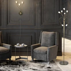 Straluma Bronzen wandlamp LED met wit glas dim to warm><noscript><img width=