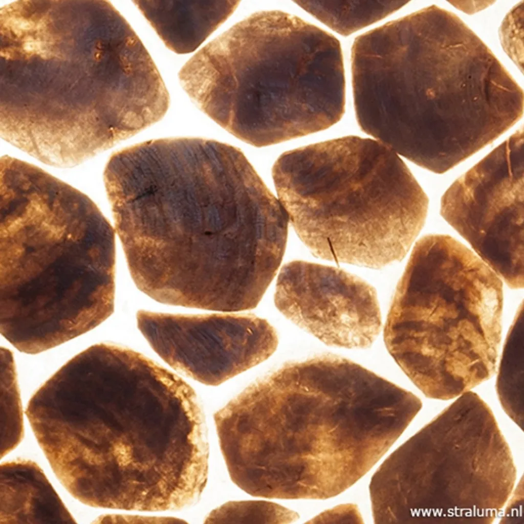 Straluma Bruin gouden hanglamp met capiz schelpen> Eettafellampen|Schelpenlampen