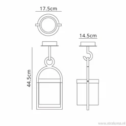 Straluma Buiten hanglantaarn tuin antraciet IP54><noscript><img width=