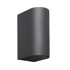 Straluma Buitenlamp afgerond up+down antra. IP54> Wandlampen|Buitenlampen