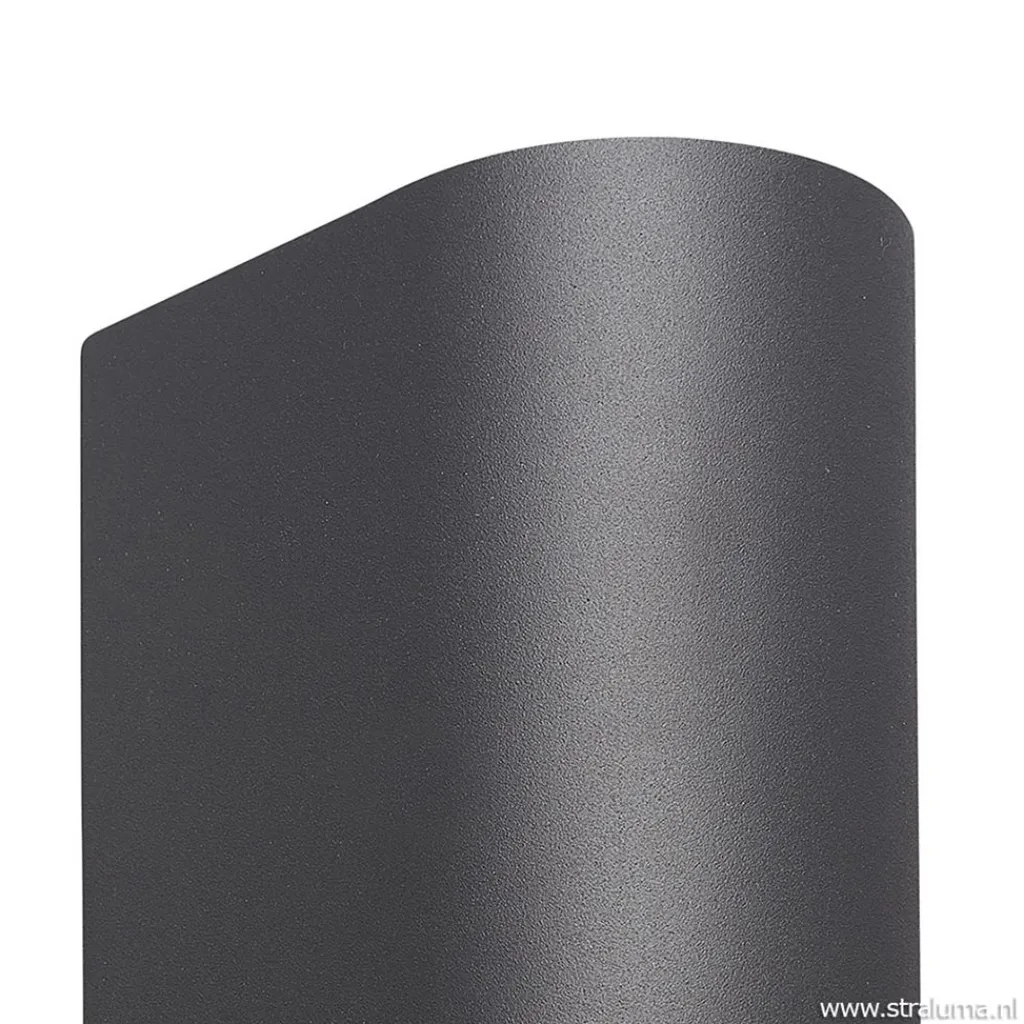 Straluma Buitenlamp afgerond up+down antra. IP54> Wandlampen|Buitenlampen