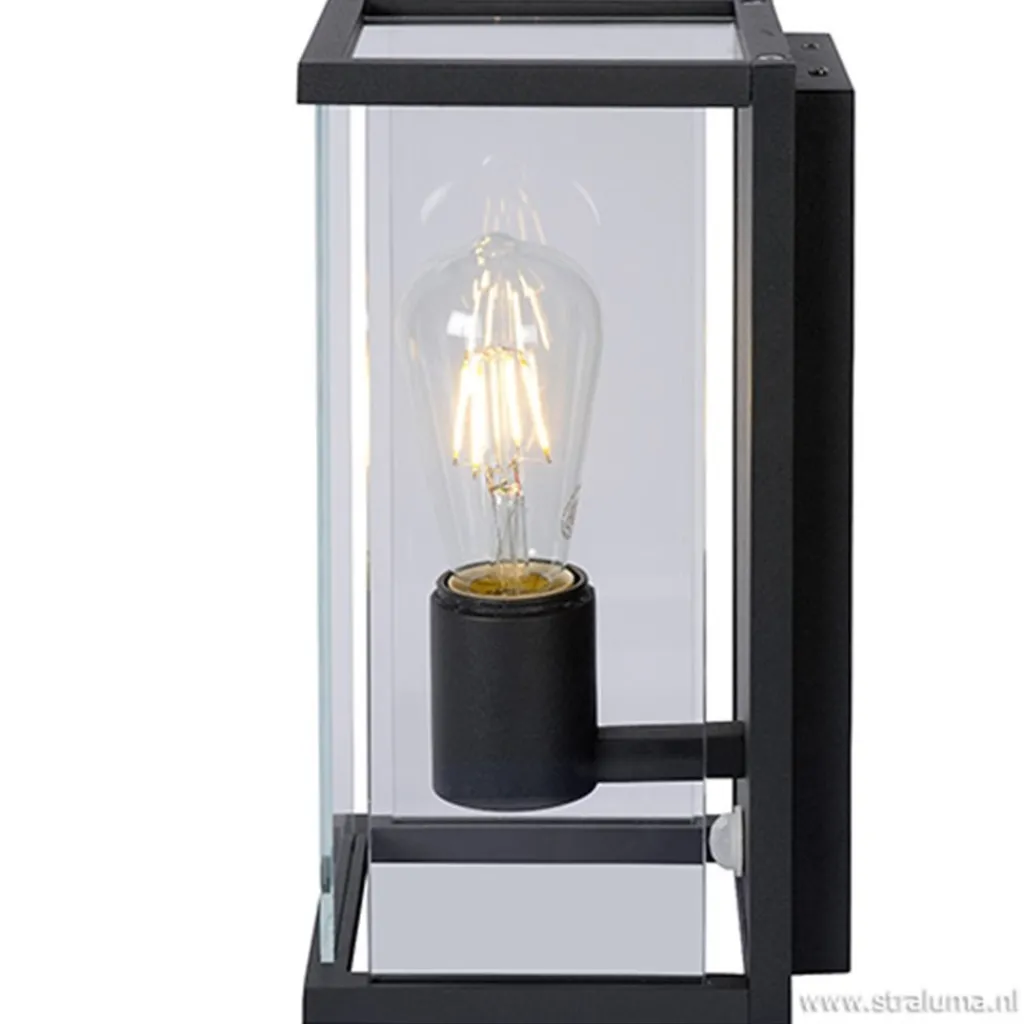 Straluma Buitenlamp antraciet/glas met bewegingssensor IP54> Buitenlampen|Halverlichting