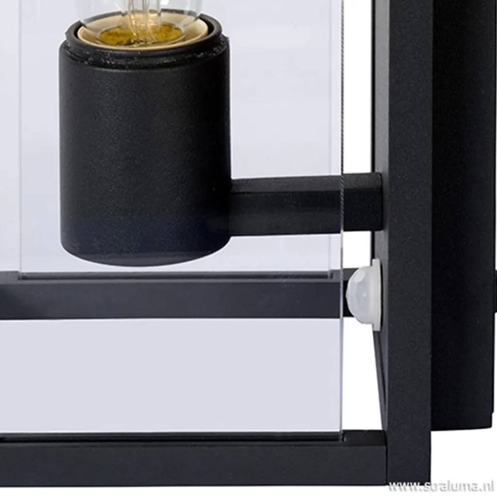 Straluma Buitenlamp antraciet/glas met bewegingssensor IP54> Buitenlampen|Halverlichting