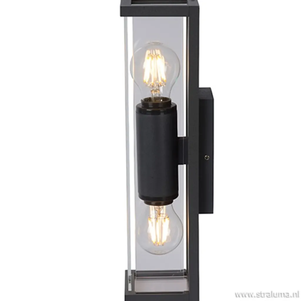 Straluma Buitenlamp 2L lantaarn antraciet IP54> Buitenlampen|Halverlichting