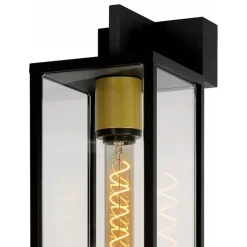 Straluma Buitenlamp lantaarn groot zwart/matgoud><noscript><img width=