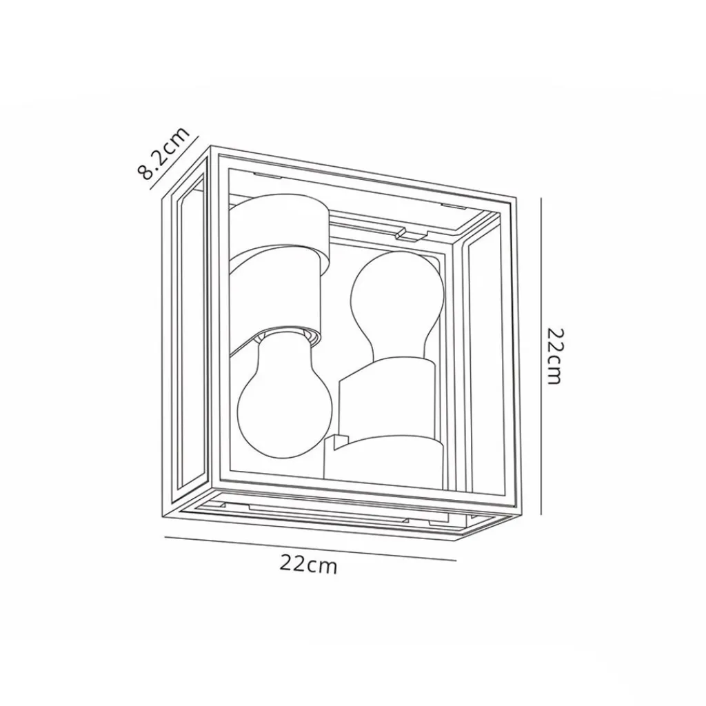 Straluma Buitenlamp lantaarn vierkant antraciet IP65> Wandlampen|Buitenlampen