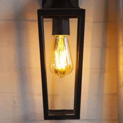 Straluma Buitenlamp lantaarn zwart IP44></noscript> Wandlampen|Buitenlampen