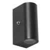 Straluma Buitenlamp Logan zwart+schemersensor IP44> Wandlampen|Buitenlampen