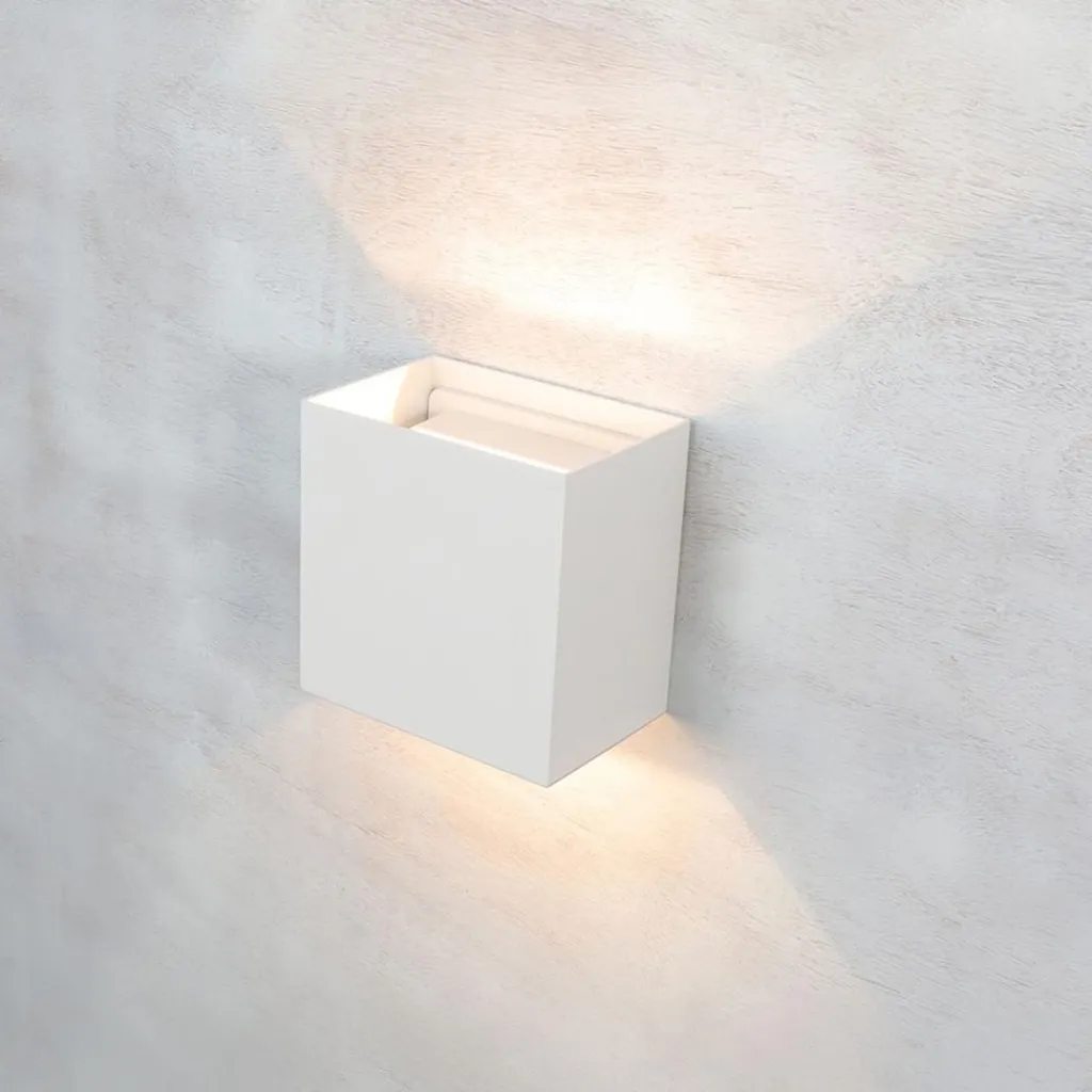 Straluma Buitenlamp rechthoekig wit IP65> Wandlampen|Buitenlampen